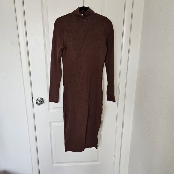 LPA Charlotte Chocolate Brown Dress size Medium - Picture 6 of 7